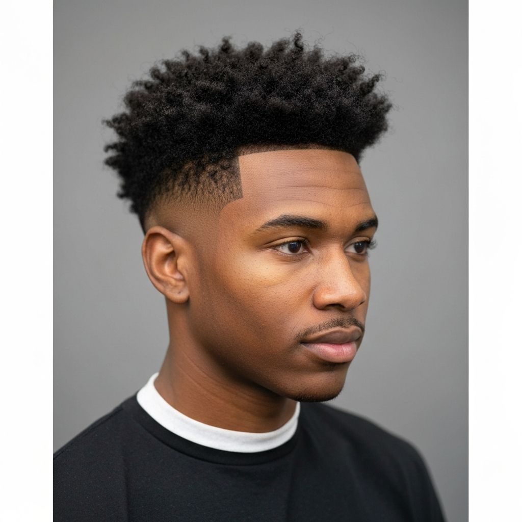 Curly Top Fade