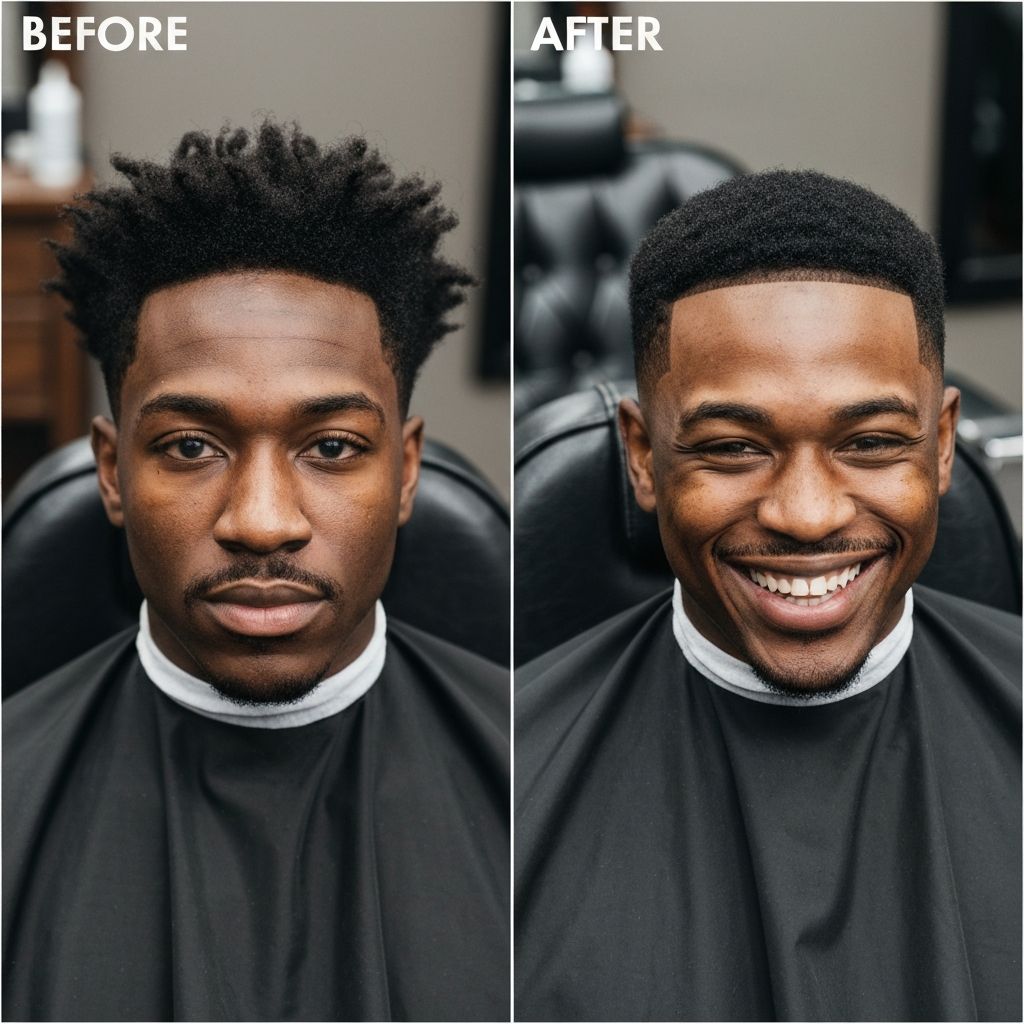 Fresh fade transformation