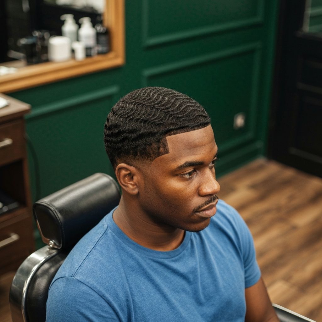 Waves haircut finish